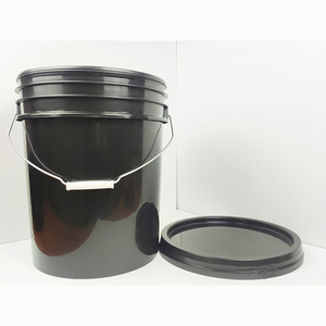 <span class=keywords><strong>Seau</strong></span> vide en gros rond étanche <span class=keywords><strong>20L</strong></span> <span class=keywords><strong>seau</strong></span> épaissi seaux noirs avec couvercle - Product Image 2