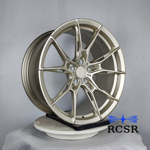 RCSR Llantas Forjadas Escalonadas Personalizadas de 18-22 Pulgadas, 5 Birlos, Multirradio, Aleación Dorado Champán para Coches Deportivos USDM y Proyectos Tuner - Product Image 3