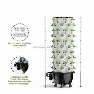 <span class=keywords><strong>Torre</strong></span> de Cultivo Multifuncional para Piña y Fresa con Bomba, Sistema de Cultivo Acuapónico e Hidropónico para Agricultura Comercial - Product Image 4