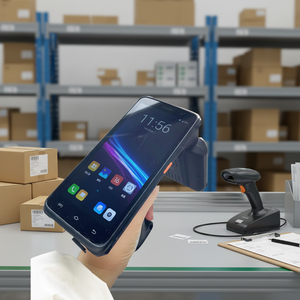 Ручной <span class=keywords><strong>RFID</strong></span>-сканер PDA 1D/2D для сканирования QR-кодов, промышленный сканер для склада, считыватель <span class=keywords><strong>RFID</strong></span> UHF, 5,45-дюймовый портативный <span class=keywords><strong>RFID</strong></span>-сканер - Product Image 1