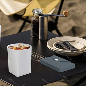 Vente flash Tik Tok : Tasse pliable en silicone sans BPA, accessoires de voyage essentiels avec sac de rangement - Product Image 6