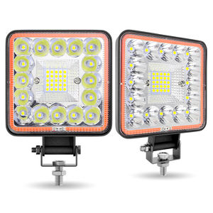 Luz auxiliar luces todoterreno 4x4 123W foco con COB Angels Eyes coche barra adicional luz LED 4 pulgadas tractor excavadora bombilla - Product Image 5