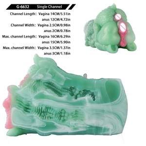 Masturbador Masculino GEEBA de Doble Canal, Diseño de Cadera, Material de Silicona Líquida, Estimulador Manual para Hombres Mayores de 18 Años - Product Image 4