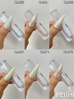 Peinture à ongles perle blanc mica pigment poudre liquide miroir chrome caméléon aurora poudre