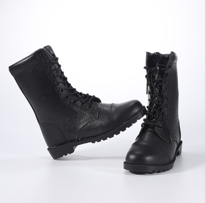 Botas de cuero largas de ceremonia para hombre, modelo TSB18, con puntera cruzada, cuello alto y mangas largas, de 10 y 11 pulgadas. - Product Image 2
