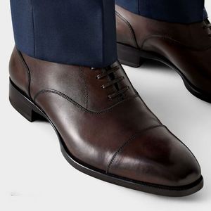 Zapatos de Cuero Cómodos para Hombre con Acabado Liso, Suela Resistente, Interior Suave, Ideales para Uso Diario, Estilo Urbano, Salidas Casuales - Product Image 5