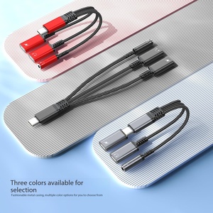 Adaptateur de chargeur USB C vers casque 3,5 mm 3 en 1 Adaptateur audio USB C vers Aux pour iPhone 16 15 <span class=keywords><strong>Samsung</strong></span> <span class=keywords><strong>Galaxy</strong></span> S24 S23 - Product Image 3