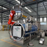 Autoclave industriel haute température à vapeur et pulvérisation d'eau, cuve de stérilisation en acier inoxydable pour cuisson