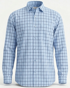 High Quality Men's Solid Business Casual Slim Fit Long Sleeve Quick Dry Polyester/Cotton Summer Shirt Wholesale Manufacturer - Product Image 5
