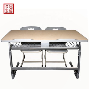 Conjunto <span class=keywords><strong>de</strong></span> Escritorio y Silla Doble <span class=keywords><strong>de</strong></span> Madera Moderna y Cómoda <span class=keywords><strong>de</strong></span> 120x50cm para Estudiantes, para Uso en el Aula - Product Image 5