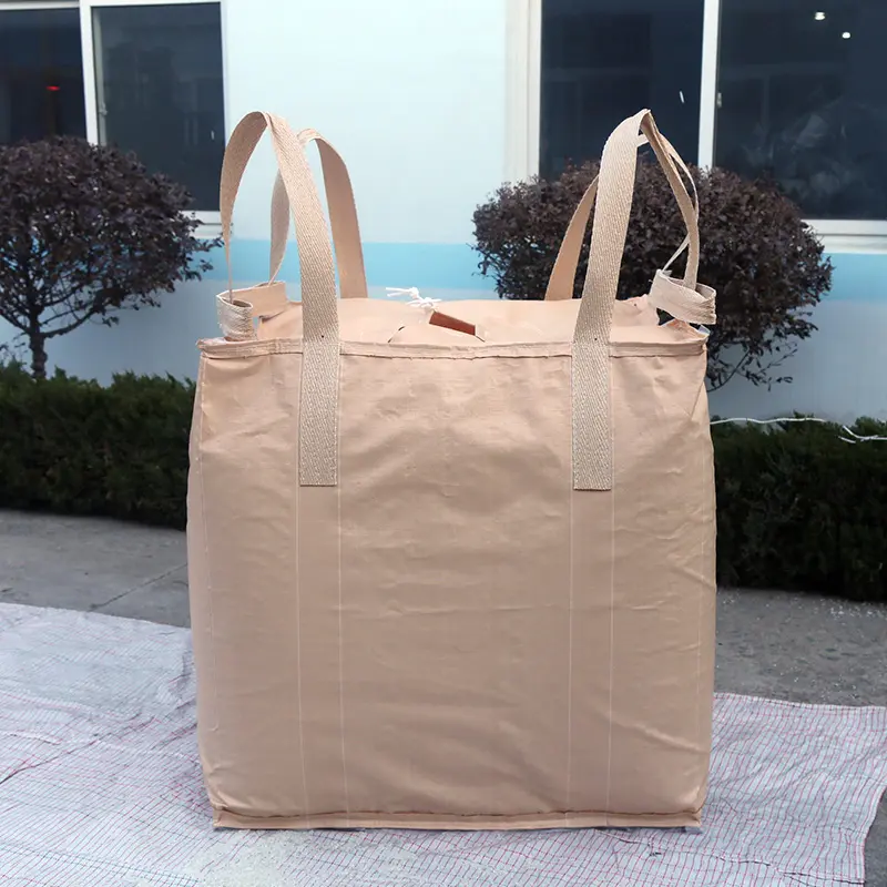 Sacs de 1 tonne de 1.5 tonnes Sacs Jumbo Pp Woven Fibc Baffle Big Bag 1500 Kg Jumbo Sling Packaging Bag