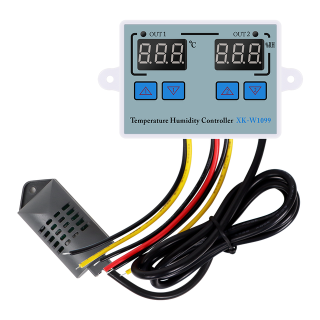 New Arrivals XK-W1099 Digital Temperature and Humidity Controller Temperature Controller Thermostat With Sensor