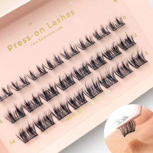 5-10 أيام اضغط على رموش قبل لصقها رموش ثلاثية الأبعاد تمديد رموش مظهر طبيعي مجموعة رموش يدوية الصنع المورد - Product Image 2