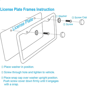 ที่ยึดโลหะกันสนิมแบบแข็ง2ชิ้นกรอบ<span class=keywords><strong>ป้าย</strong></span><span class=keywords><strong>ทะเบียน</strong></span>สีดำด้านแบบพรีเมี่ยมพร้อมโครงรถอเนกประสงค์2รู<span class=keywords><strong>รวม</strong></span>ทั้งสกรู - Product Image 3