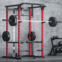 Estructura de Acero Multifuncional para Dominadas, Sentadillas y Ejercicios de Fuerza en Casa y Gimnasio