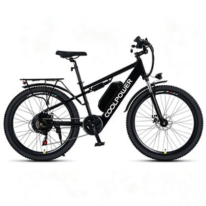 Vélo de montagne électrique de 26 pouces avec double suspension et freins à disque doubles, équipé d'une batterie au lithium 48V 10Ah - Product Image 1