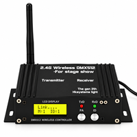 Nouvel Arrivage 2026 Récepteur Numérique Sans Fil 2.4G 16 ID DMX512 avec Écran LCD pour Éclairage de Scène, Boîtier LCD à Signal Puissant pour Projecteurs DMX