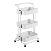 Vente en gros Étagère de rangement amovible multifonctionnelle moderne Cuisine Salle de bain Table d'appoint Chariot à collation Salon Chariot de salon