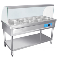 Chauffe-Plats Électrique Professionnel BMS-4A en Acier Inoxydable pour Cantine, Cuisine et Hôtellerie