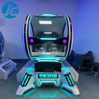 Simulateur de vol d'avion de réalité virtuelle 9D VR, simulateur de combat de vol rotatif en intérieur, métal, fibre de verre, acier pour centres commerciaux