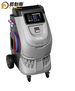 AC49 Dupla Utilização Refrigerante R134a/1234yf Máquina De Enchimento Totalmente Automático AC Recuperação Máquina Detecção De Vazamento/Vácuo/Injeção De Óleo - Product Image 1