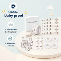 Kit de protection pour la sécurité des bébés - Sans BPA, respectueux de l'environnement, ensemble de sécurité pour bébés et tout-petits