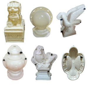 high quality pillar decoration plastic cement animal sculpture mould lion concrete statue mold