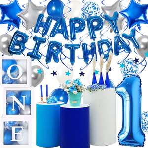 Scatola per Palloncini Primo Compleanno 2022, Decorazioni per Feste di Bambini, Contenitore Regalo per Primo Compleanno, Scatola per Palloncini con Sfondo - Product Image 3