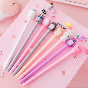 Cartoon Dier Vorm Gladde Gel Inkt <span class=keywords><strong>Pen</strong></span> 0.38Mm Groothandel Schattige School Briefpapier Student Levert Zwarte Tekenpen - Product Image 4