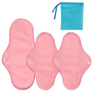 Serviettes hygiéniques féminines de haute qualité, haute absorption, réutilisables, lavables, en tissu, personnalisables, OEM, étiquette privée - Product Image 2