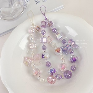 Mignon Mode Arc Perlé Téléphone Longe Anti-Perdu Dragonne Mobile Téléphone Cas Charme Chaîne <span class=keywords><strong>Pendentif</strong></span> <span class=keywords><strong>pour</strong></span> iPhone 17 Pro Max - Product Image 3