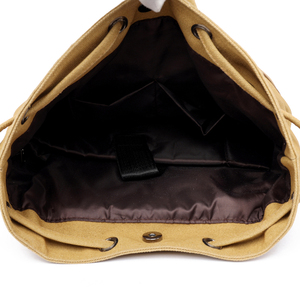 <strong>Custom</strong> Logo Vintage Classic <strong>Canvas</strong> <strong>Backpack</strong> Anti-theft Drawstring School Bags Men <strong>Backpacks</strong> - Product Image 6