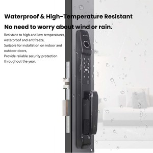 Cerradura Inteligente para Puerta Exterior de Aluminio Sólido, con Reconocimiento de Huella Digital, IP68, Sin Llave, Económica - Product Image 2