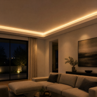 Bande LED flexible NEXcell 2835 12V DC 8mm CRI90 découpable pour éclairage intérieur, rouleau de 5m