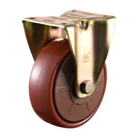 VIMA Heavy Duty plaque roues 5 "PA Nylon établi roulette capacité 280kg meubles fixe fleur roue et roulette