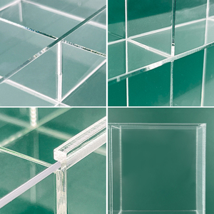Custom Lidded Divided Storage Box Transparent Acrylic <strong>Desktop</strong> <strong>Organizer</strong> <strong>for</strong> Cosmetics &amp; Jewelry - Product Image 4