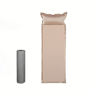 Matelas de sol auto-gonflant double/simple en mousse pour camping avec oreiller intégré - Product Image 1