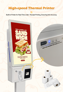 Kiosque de <span class=keywords><strong>paiement</strong></span> en libre-service 21,5 23,8 pouces Android 2+32G avec imprimante intégrée pour les restaurants de restauration rapide - Product Image 3
