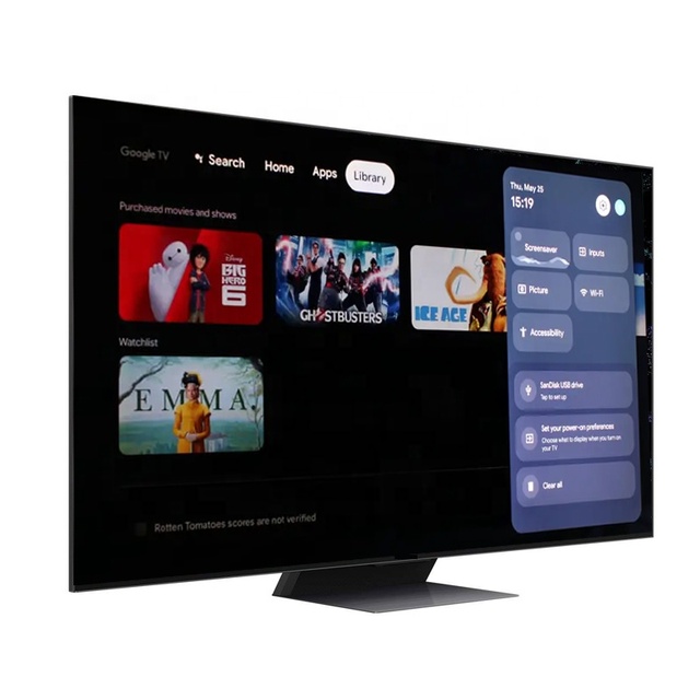 VSTI Verified Suppliers' Original 55-75 Inches SMART QLED TV Google TV with Android 11 4K 120Hz for Bathroom Use