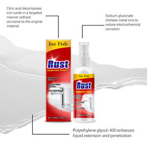 Spray Eliminador de Óxido, Limpiador Multiusos de Grasa Metálica, Limpieza sin Esfuerzo, Fórmula de Ácido Cítrico, Protección Anticorrosión - Product Image 2