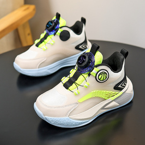Chaussures de basketball Cema 2026 pour enfants à boutons, résistantes à l'usure, absorbant les chocs, antidérapantes, baskets de sport décontractées, vente en gros - Product Image 5
