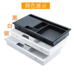 กล่องเก็บสายไฟพลาสติกทรงสี่เหลี่ยม ทนทาน สไตล์มินิมอล แบบตั้งโต๊ะ วัสดุ PP - Product Image 4