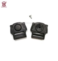 Boucle de serrage rapide en plastique noir pour sangle de poitrine de sac à dos, porte-bébé, ceinture réglable