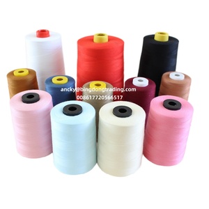 Màu trắng tinh khiết 40/2 1kg <span class=keywords><strong>100</strong></span> PCT Spun <span class=keywords><strong>Polyester</strong></span> may chủ đề - Product Image 3