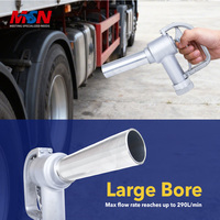 Outil de ravitaillement ergonomique à corps compact MSN, 290 L/min, entrée 1-1/2 pouces pour tous types de carburants, buse automatique