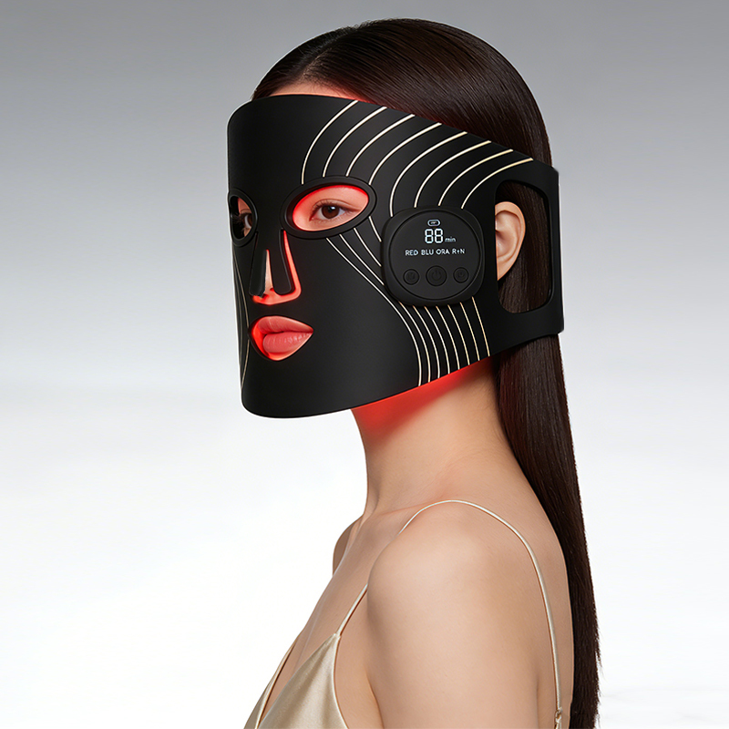 510K OEM ODM Wholesale Custom 460nm 630nm 850nm Medical Grade LED Red Light Photon Therapy Skin Care Facial Mask for Home