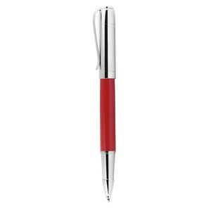 Penna Roller in Metallo con Cappuccio Cromato Rosso, Strumento di Scrittura Premium - Product Image 2