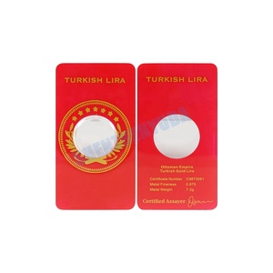 Logo stampato oro sovrana per animali domestici manica con vesciche oro sovrano 7.9g lingotti tondi - Product Image 4