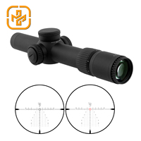 Viseurs télescopiques de chasse 1-10x28 deuxième plan focal Tube 34mm portée LPVO revêtement de lentille verte double accessoire tactique éclairé