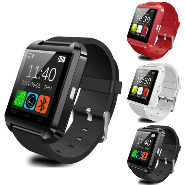 U8 Android Smartwatch Wrist Watch OLED Display Square Shape Sleep Tracker Compass Alarm Clock Rubber Band Material Smart Item